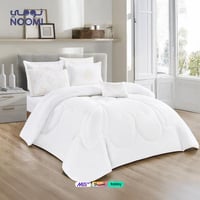 مفرش نـوفـا صيفي نفرين 7 قطع-أبيض