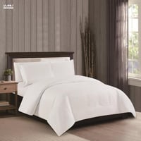 مفرش هيلتون الفندقي مزدوج 7 قطع ابيض