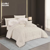 مفرش ديلارا المطرز بالكامل مايكروفايبر نفرين 7 قطع