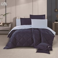 مفرش نسمة سادة قطن 100% 8 قطع نفرين