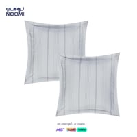 مفرش جومانا مايكروفايبر فندقي نفرين 8 قطع رصاصي