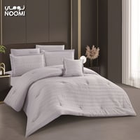 مفرش دريمي مايكروفايبر مطرز نفرين 7 قطع