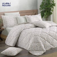 مفرش ايليف قطن تركي 100% مشجر | نفرين 8 قطع