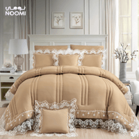 مفرش ليسا دانتيل نفر ونص 5 قطع مايكروفايبر