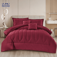 مفرش نجمة مخمل فرو شتوي نفرين 6 قطع