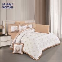 مفرش ريمي منفوخ مايكروفايبر وجهين | نفرين 8 قطع