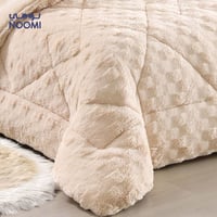 مفرش تيرفيكا مخمل فرو شتوي نفرين 8 قطع