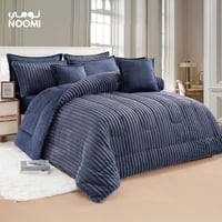 مفرش مارفل مخمل فرو شتوي نفرين 8 قطع