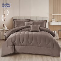 مفرش نجمة مخمل فرو شتوي نفرين 6 قطع