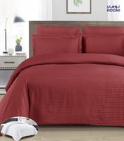 مفرش سيما الفندقي مايكروفايبر 7 قطع مزدوج أحمر