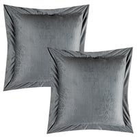 سيلا مفرش نفرونص 5 قطع مخمل محفر رصاصي فاتح