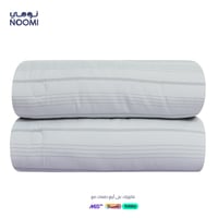 مفرش جومانا مايكروفايبر فندقي نفرين 8 قطع رصاصي