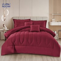 مفرش نجمة مخمل فرو شتوي نفرونص 4 قطع