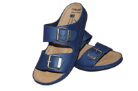 حذاء فلسطيني بدعسة طبية ازرق