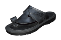 حذاء فلسطيني بجلد طبيعي اسود