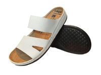 حذاء فلسطيني بدعسة طبية ابيض