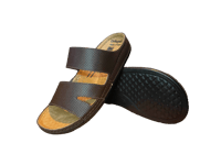 حذاء فلسطيني بدعسة طبية بني