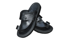 حذاء فلسطيني بجلد طبيعي اسود