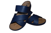 حذاء فلسطيني بدعسة طبية ازرق