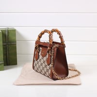 حقيبة يد توت ديانا من قوتشي بشعار G باللون البني