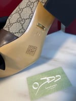 حذاء GG سوبريم بلوندي 55 من قوتشي - بيج مع بني