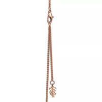 قلادة مفتاح من الذهب الوردي والكريستال من تيفاني