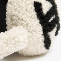 غطاء أذن صوفي للشتوية بلونين من شانيل بتطريز الشعا...