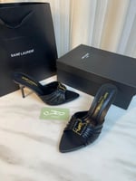 صندل بابيلون ميول بكعب 9 سم من سان لوران