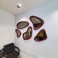 مرآة جوليان خشبية راقية (موديل MR-009)