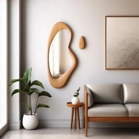 مرآة ديبرا خشبية بتصميم كلاسيكي (موديل MR-002)