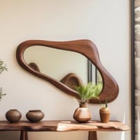 مرآة مونارا خشبية راقية (موديل MR-0019)