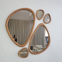 مرآة زاهيرا خشبية بتصميم كلاسيكي (موديل MR-0015)