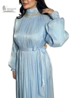 جلابية طويلة شيفون ليزر