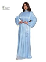 جلابية طويلة شيفون ليزر