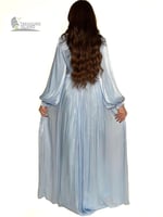 جلابية طويلة شيفون ليزر