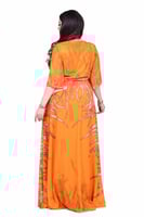 فستان سهرة طويل لؤلؤ بكريستالات لامعه