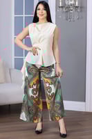 بنطلون ستان مشجر