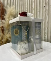 بكس هدايا ايمانية سجادة +شرشف +مصحف+سبحة+مبخرة. 5ق...