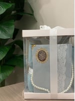 بكس هدايا ايمانية سجادة +شرشف +مصحف+سبحة+مبخرة. 5ق...