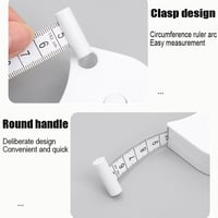 شريط قياس الجسم مرن 60 انش (150 سم) مع زر قابل للس...