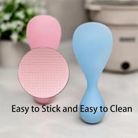 ملعقة أرز بلاستيكية مقاومة للحرارة وغير لاصقة، مثا...