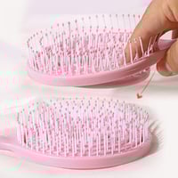 فرشاة فك التشابك للشعر المجعد بتصميم شبه مهوى لتجف...