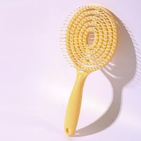 فرشاة فك التشابك للشعر المجعد بتصميم شبه مهوى لتجف...