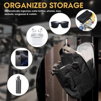 شنطة زجاجة ماء مغناطيسية للجيم بحزام كتف وجيوب لله...