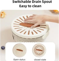 سلة تصفية بلاستيكية لتصفية وغسيل الخضروات والفواكه...