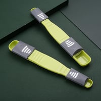 ملعقة قياس قابلة للتعديل بمقبض مزدوج للمطبخ