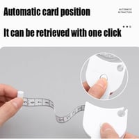 شريط قياس الجسم مرن 60 انش (150 سم) مع زر قابل للس...