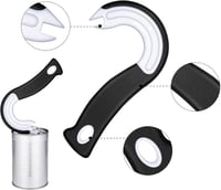 فتاحة علب بشكل J، مريحة وسهلة الاستخدام، مصنوعة من...