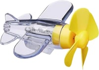 لعبة طائرة ديكورية بمروحة تعمل بالطاقة الذاتية وإض...