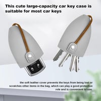 حقيبة مفاتيح جلد, مبتكرة بمساحة تخزين كبيرة لحمل 4...